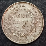 Silver, Rupee, Victoria, 1840, Divided Legend