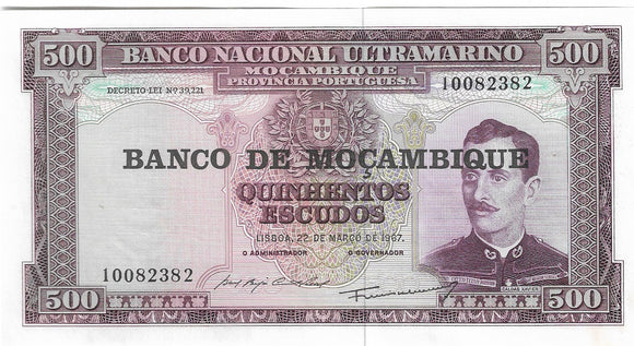 Mozambique, Portuguese Empire, Escudo, Banknote