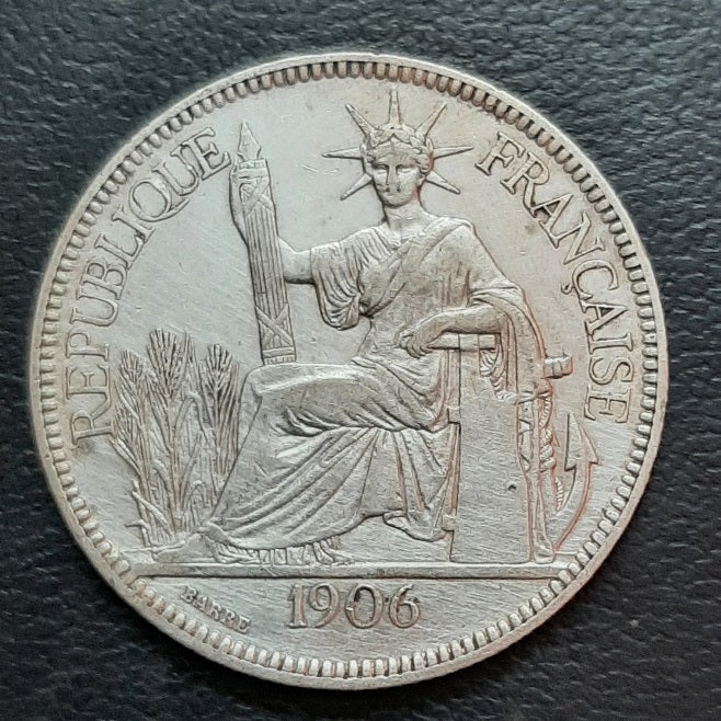 フランス領インドシナ　 1 Piastre SPECIMEN 1枚　1954年 1 Piastre, French Indochina – tezbid