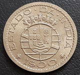 1 Escudo, Portuguese India, Goa, 1958, 1959, coin