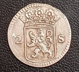 2 Stuivers, Netherlands, 1700s