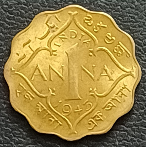 One Anna, Coin, George VI