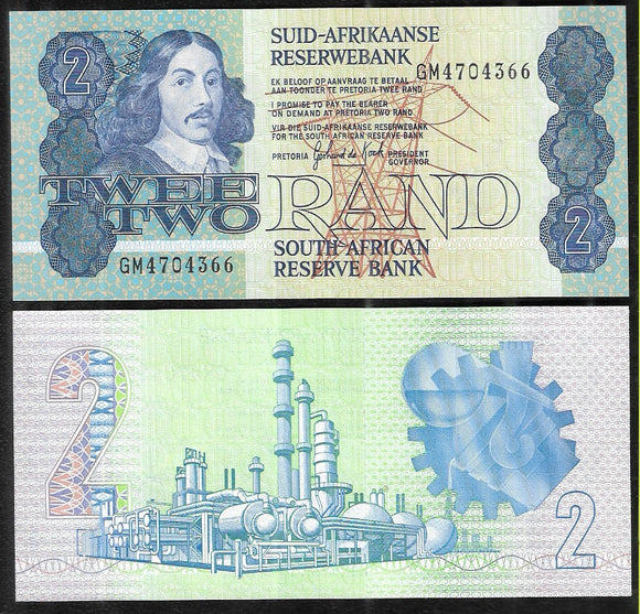 2 Rand, South Africa, 1978-1990
