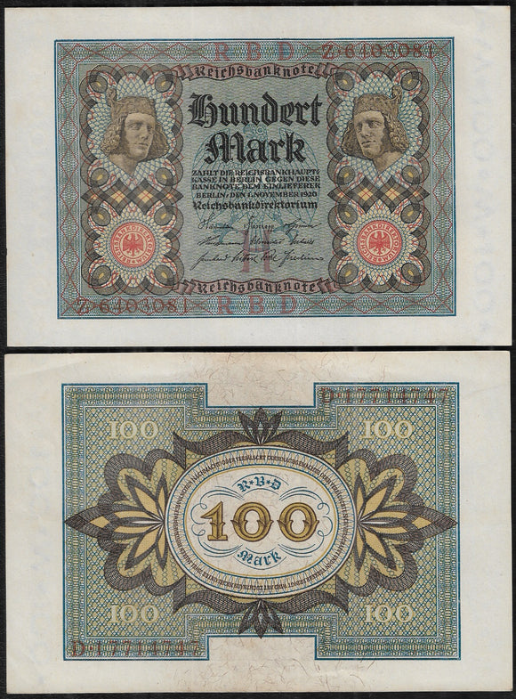 100 Marks, Germany, 1920