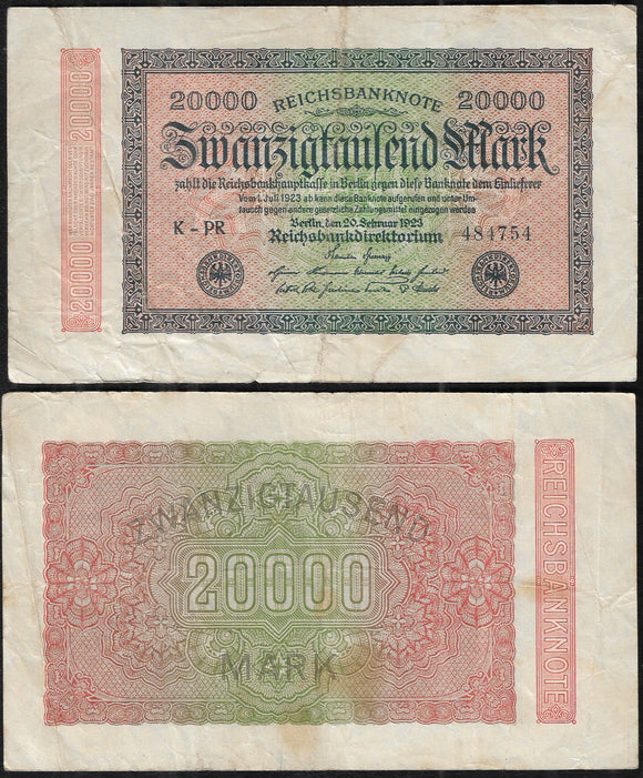 20,000 Mark, Germany, 1923