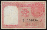 1 Rupee, Persian Gulf Issue, 1957. Graded (VF)