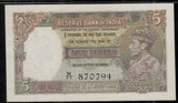 5 Rupees, India, 1943, Graded PMG 64