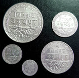 Udaipur, Silver, Rupee, Set, Coin