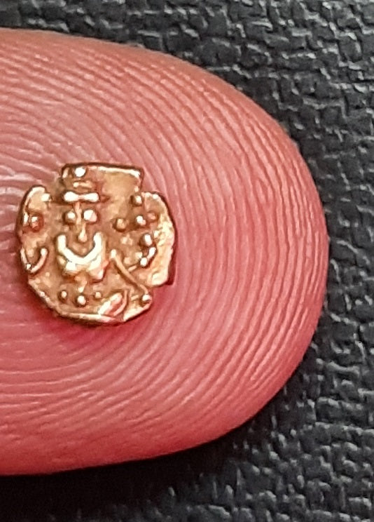 fanam, gold, mysore, coin, kanthirava, wodeyar