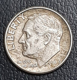 Roosevelt, Dime, Silver, USA, coin