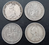 Shilling, Silver, United Kingdom, Victoria, Jubilee Head