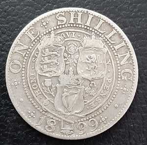 Silver, Shilling, Coin, Victoria, United Kingdom