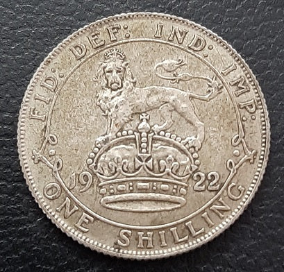 Silver, Coin, Shilling, George V
