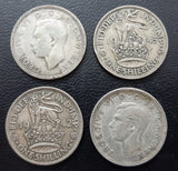 Shilling, Silver, Coin, United Kingdom, George VI