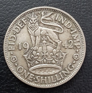 Shilling, Silver, Coin, United Kingdom, George VI