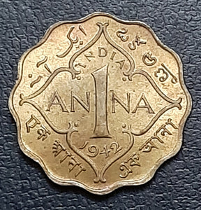 1 Anna, George VI, 1942, Coin