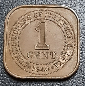Malaysia, Malay, cent, bronze, coin