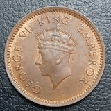 half pice, George VI, coin