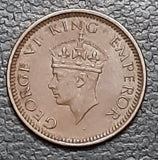 1/12 anna, George VI, 1942, rare, coin