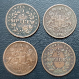 Half Pice, East India Company, Coin