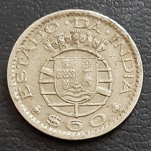 60 Centavo, Goa, Coin, Portuguese, India