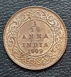 Edward VII, 1/12 anna, coin, bronze, rare