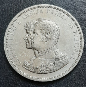1898, 1000 Reis, Goa, Portuguese India, Silver, coin, Discovery of India
