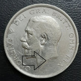 Half Crown, Silver, George V, Coin